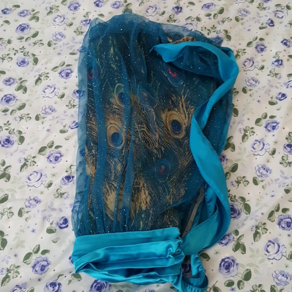 PEACOCK DESIGN EVENING DRESS - Picture 5 of 5